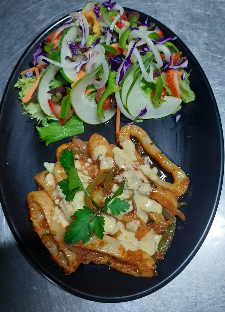 The Calamari at Upside Downers